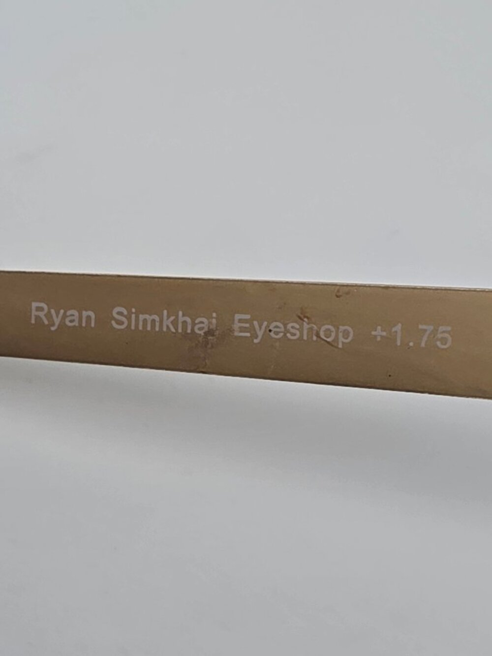 Ryan Simkhai Olivia Matte Blue Gold +1.75 Blue Light Blocking Reading Glasses - Picture 8 of 12